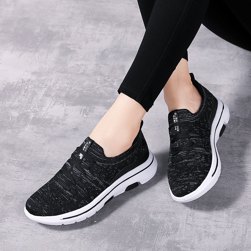 Women's Breathable Casual Sneakers with Elastic Sole