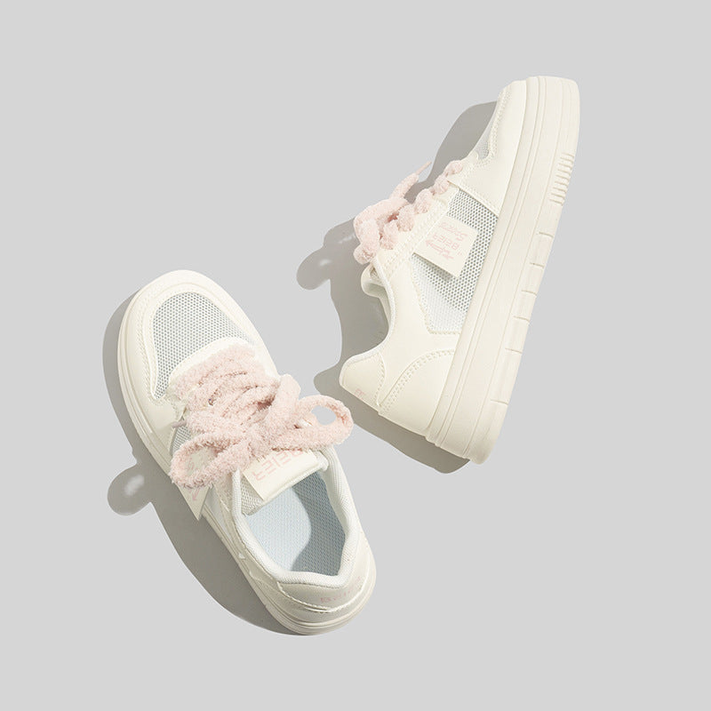 Women's Breathable Casual Sneakers with Soft Lining and Innovative Laces