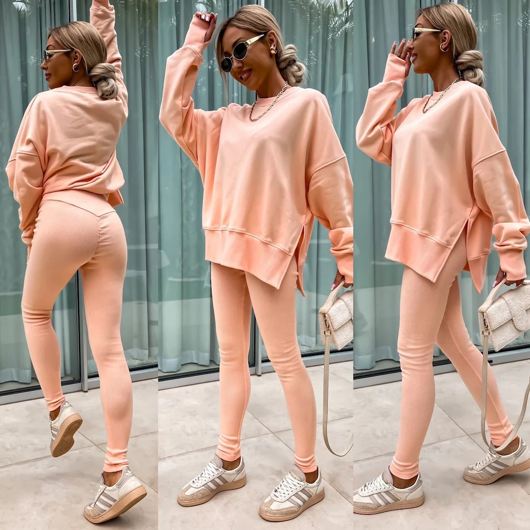 Women's Casual Oversized Sweater and Leggings Set
