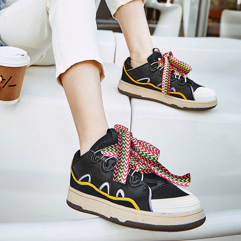 Women's Breathable Casual Sneakers with Elastic Lacing System