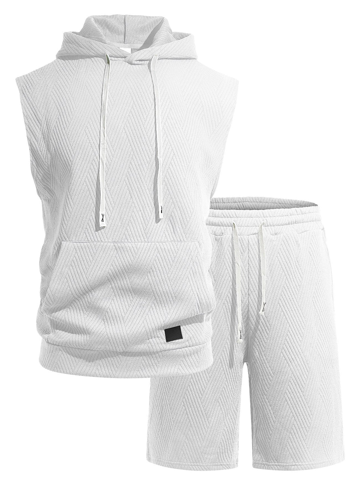 Men's Sleeveless Hoodie Lounge Set