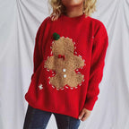 Women's Festive Cookie Print Sweater
