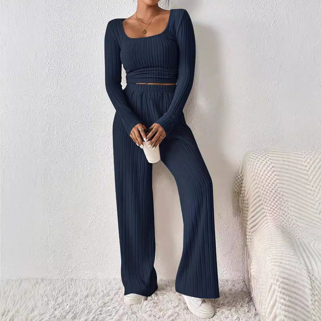Women's Loungewear Set with Elegant Textured Design