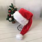 Plush Christmas Hat with Faux Fur
