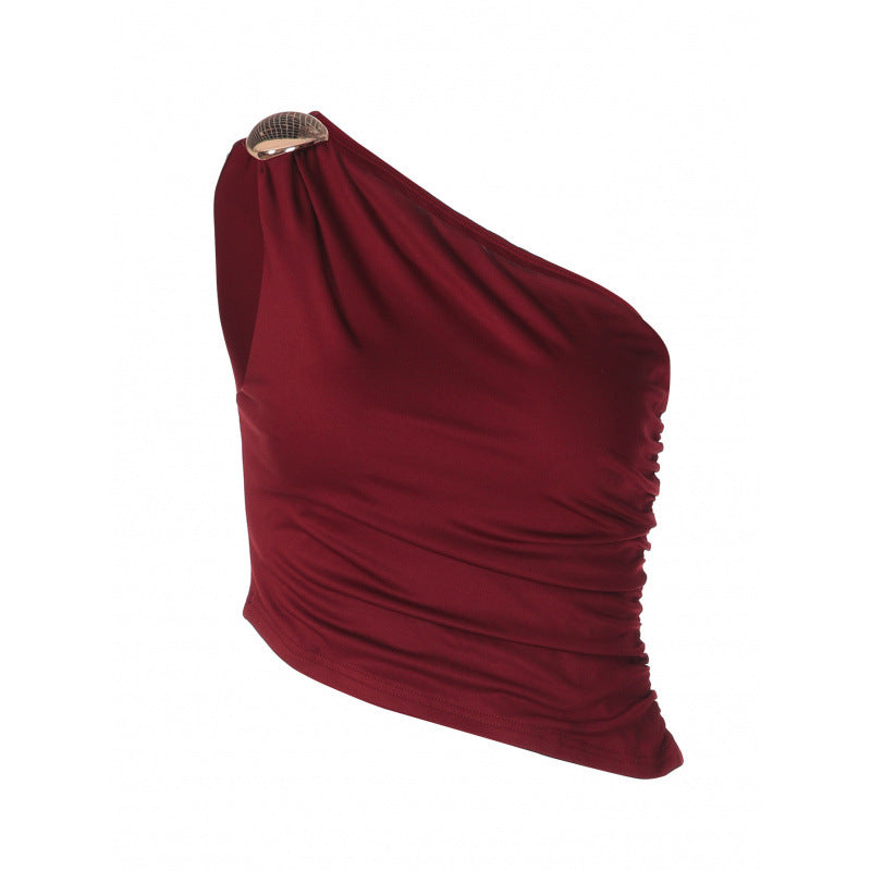 Women's Asymmetric Fitted Tank Top