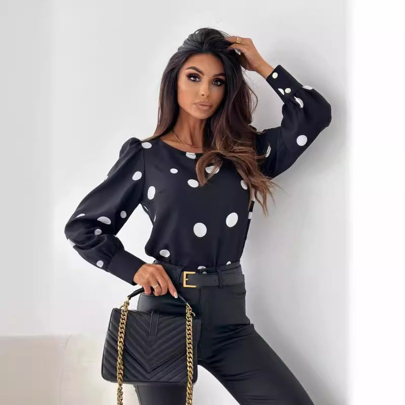 Women's Polka-Dot Blouse