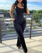 Women's Jumpsuit in Modern Striped Look