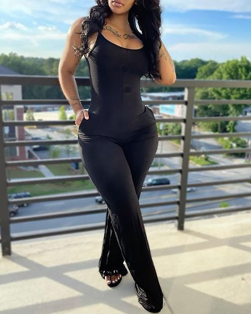 Women's Jumpsuit in Modern Striped Look