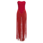 Women's Swimsuit with Fringed Details