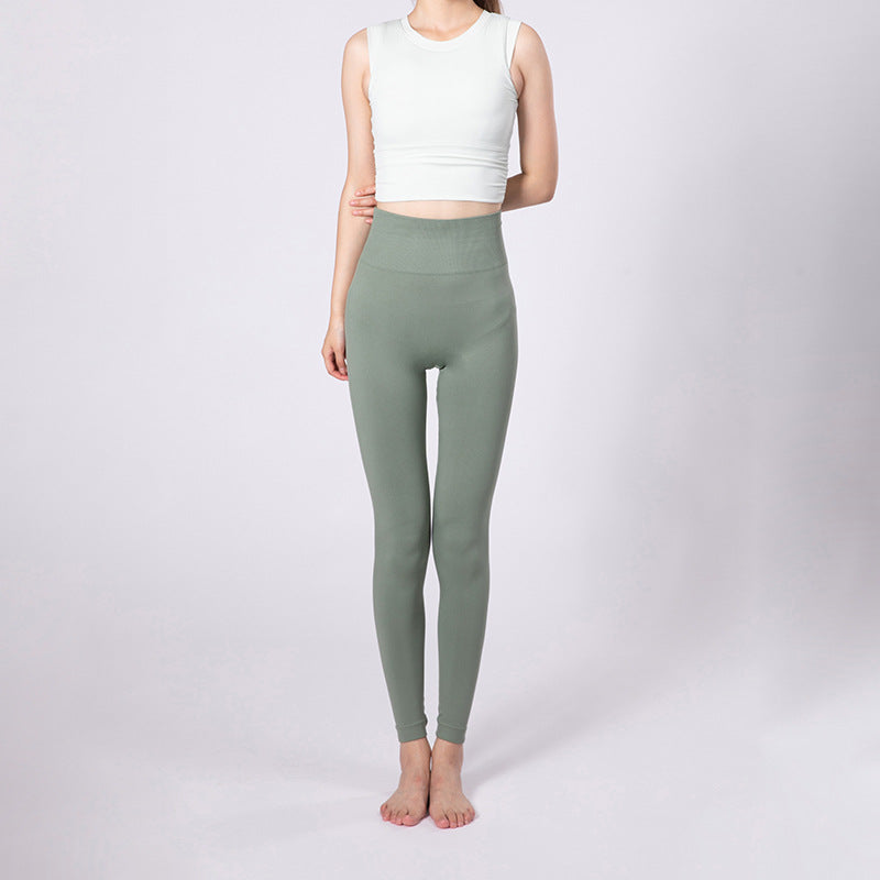 Women's High-Quality Functional Set with Sporty Cropped Top and High-Waist Leggings