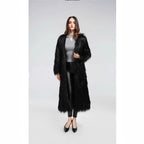 Women's Luxurious Faux Fur Coat with Elegant Lining