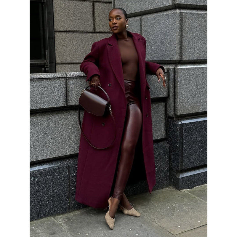 Elegant Long Wool Coat
