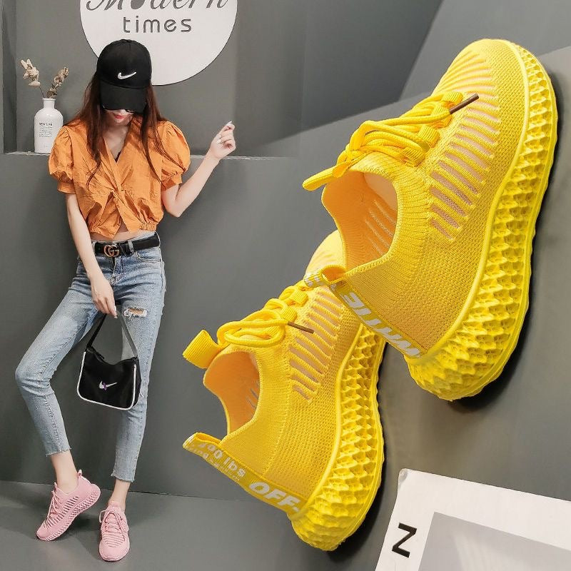 Women's Breathable Sports Sneakers with Flexible Sole