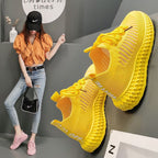 Women's Breathable Sports Sneakers with Flexible Sole