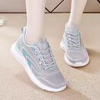 Women's Breathable Casual Sneakers with Flexible Upper and Comfortable Cushioning