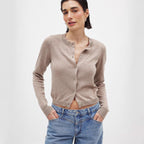 Women's Fine Knit Button-Down Cardigan