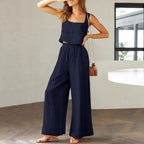 Women's Airy Two-Piece Ensemble with Loose Cut