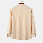 Women's Long-Sleeve Shirt with Henley Collar