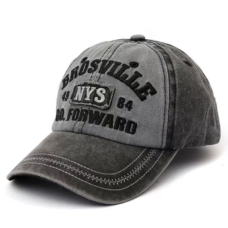 Distressed Vintage-Inspired Baseball Cap