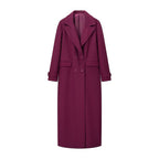 Women's Elegant Double-Breasted Coat with Modern Cut