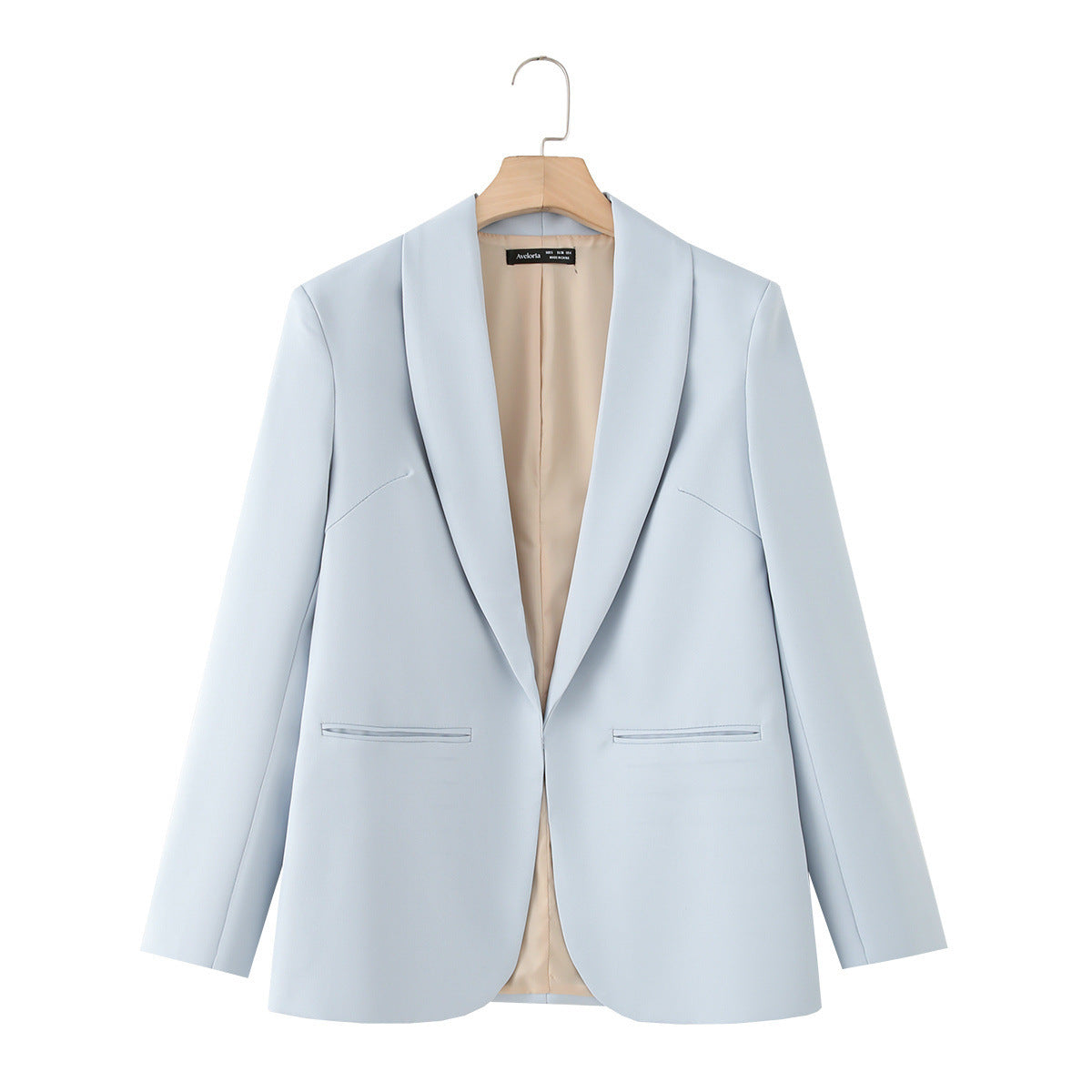 Women's Elegant Blazer with Modern Cut and Practical Pockets