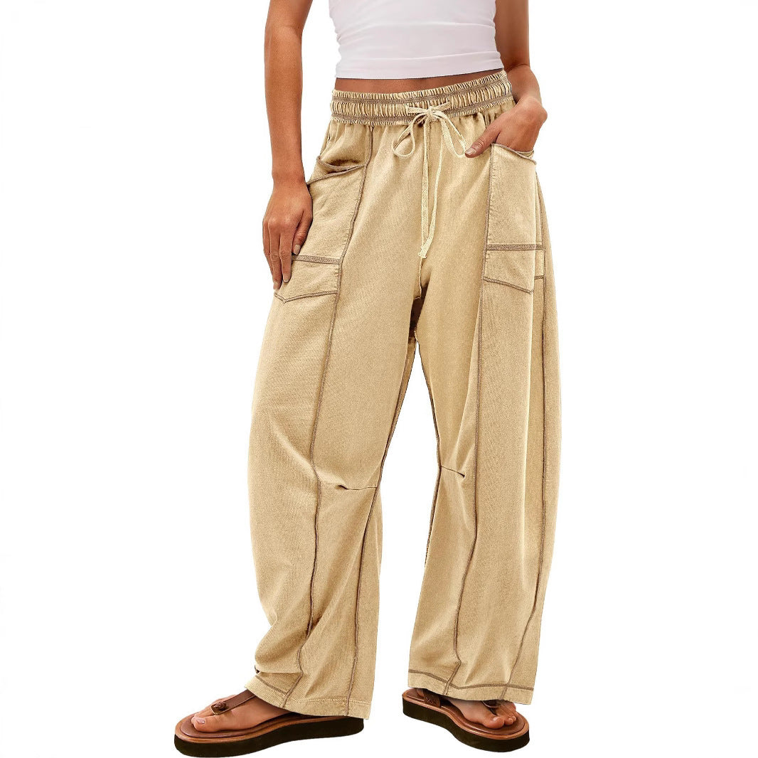 Women's Comfortable Casual Pants with Large Pockets