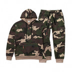 Men's Camouflage Hoodie and Jogger Set