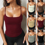 Sleeveless Ribbed Tank Top with Ruching