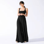 Women's Wide-Leg Jumpsuit with Deep Back