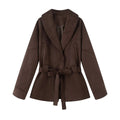 Elegant Transitional Jacket with Tie Belt