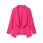 Women's Elegant Blazer with Casual Cut and Stylish Sleeves