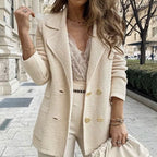 Women's Tailored Double-Breasted Cardigan