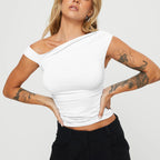 Women's Asymmetrical Off-Shoulder Top