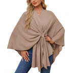 Women's Fashionable Wrap Coat with Trendy Design