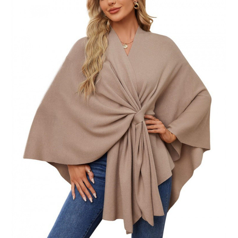Women's Fashionable Wrap Coat with Trendy Design