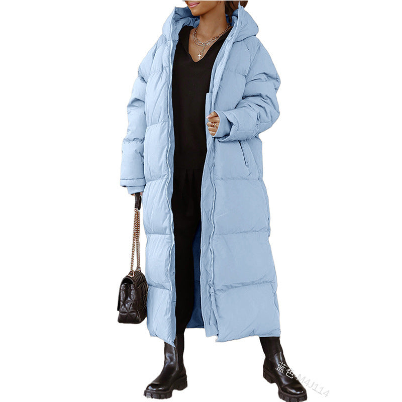 Women's Long Quilted Winter Jacket