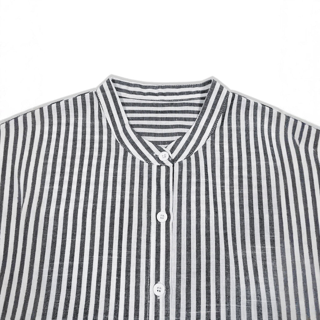 Casual Striped Button-Down Shirt