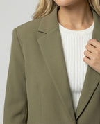 Women's Elegant Suit Set with Wide-Leg Trousers and Modern Blazer