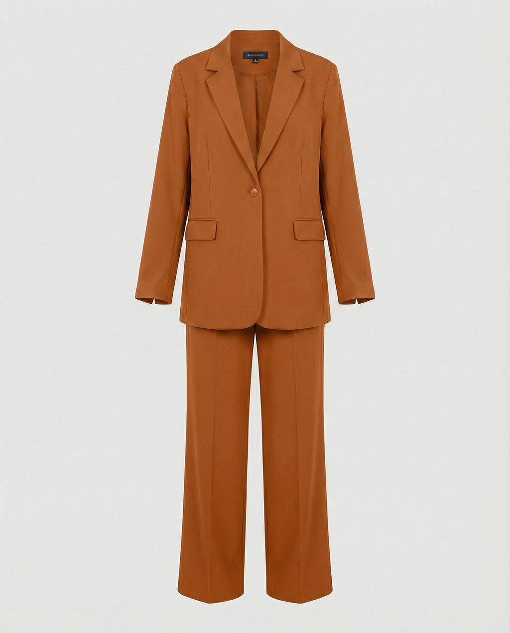 Women's Elegant Suit Set with Wide-Leg Trousers and Modern Blazer