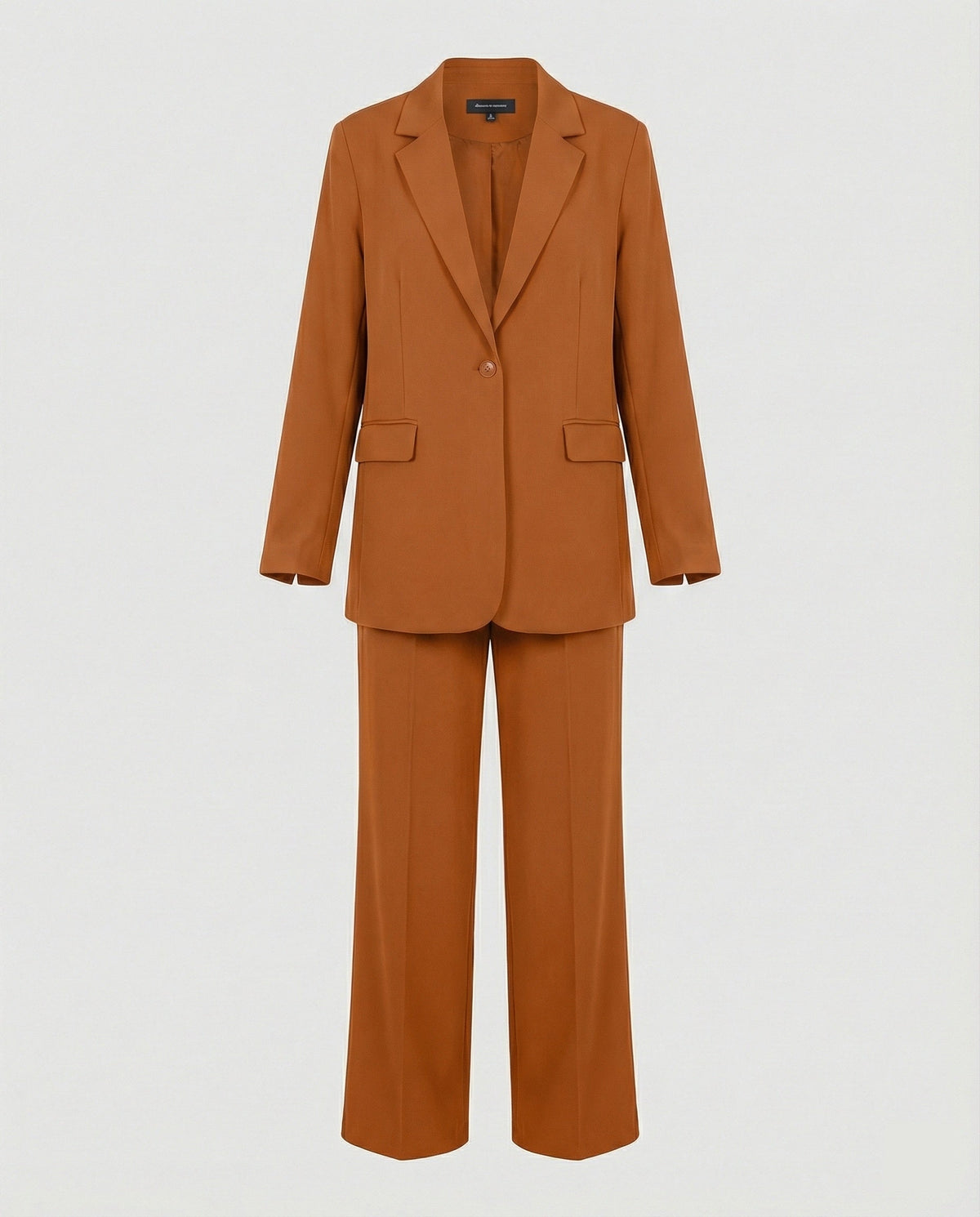 Women's Elegant Suit Set with Wide-Leg Trousers and Modern Blazer