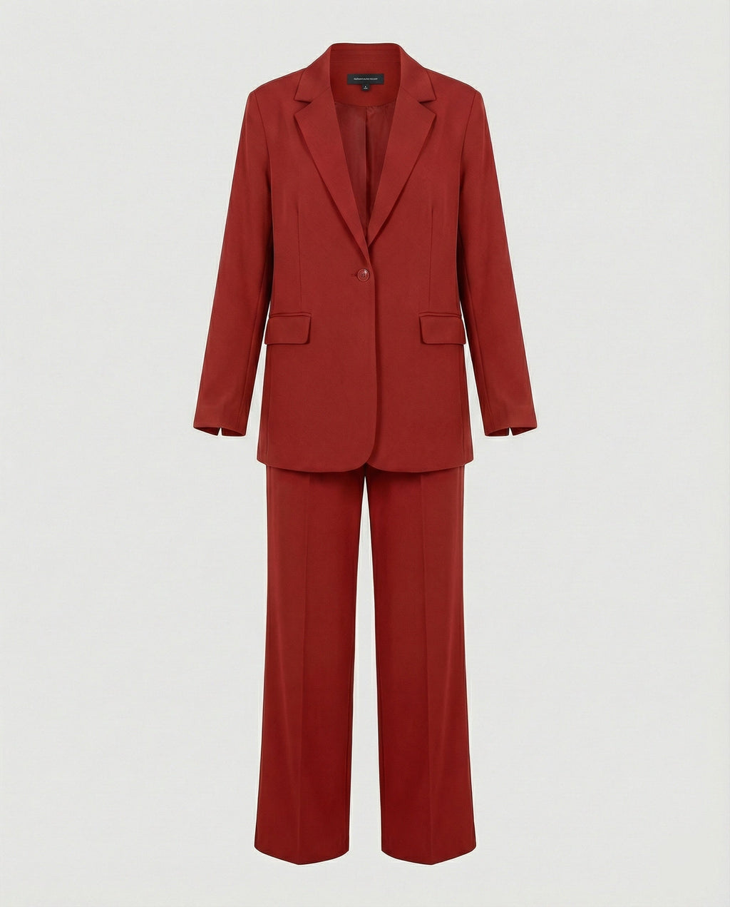 Women's Elegant Suit Set with Wide-Leg Trousers and Modern Blazer