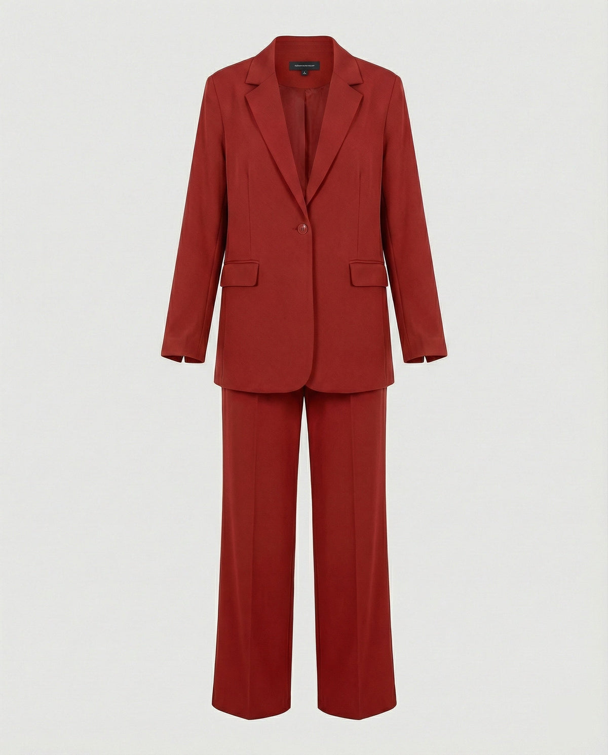 Women's Elegant Suit Set with Wide-Leg Trousers and Modern Blazer