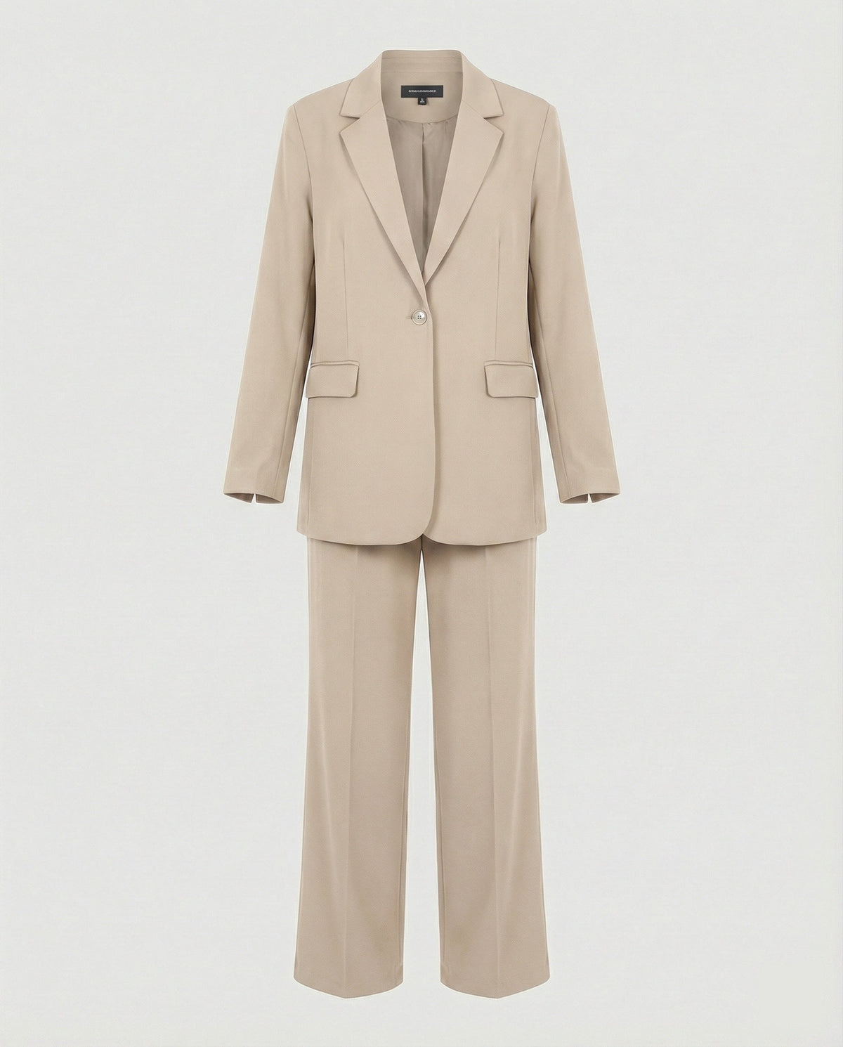 Women's Elegant Suit Set with Wide-Leg Trousers and Modern Blazer