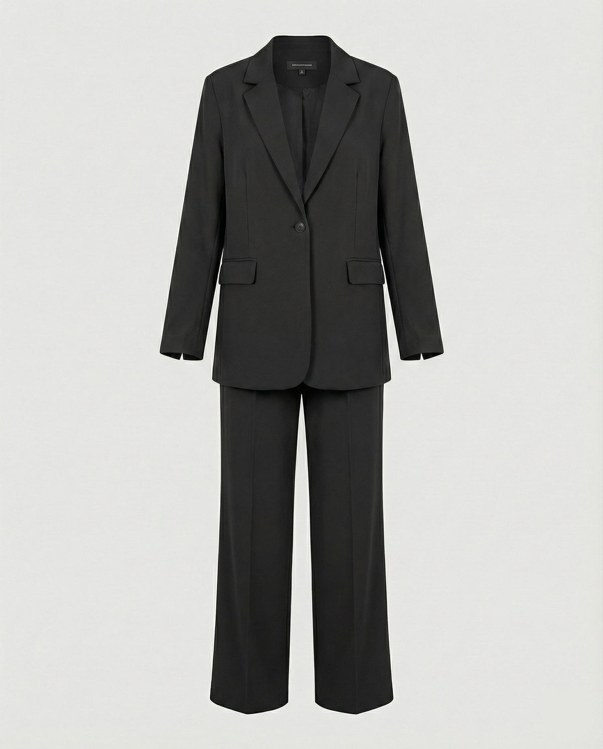 Women's Elegant Suit Set with Wide-Leg Trousers and Modern Blazer