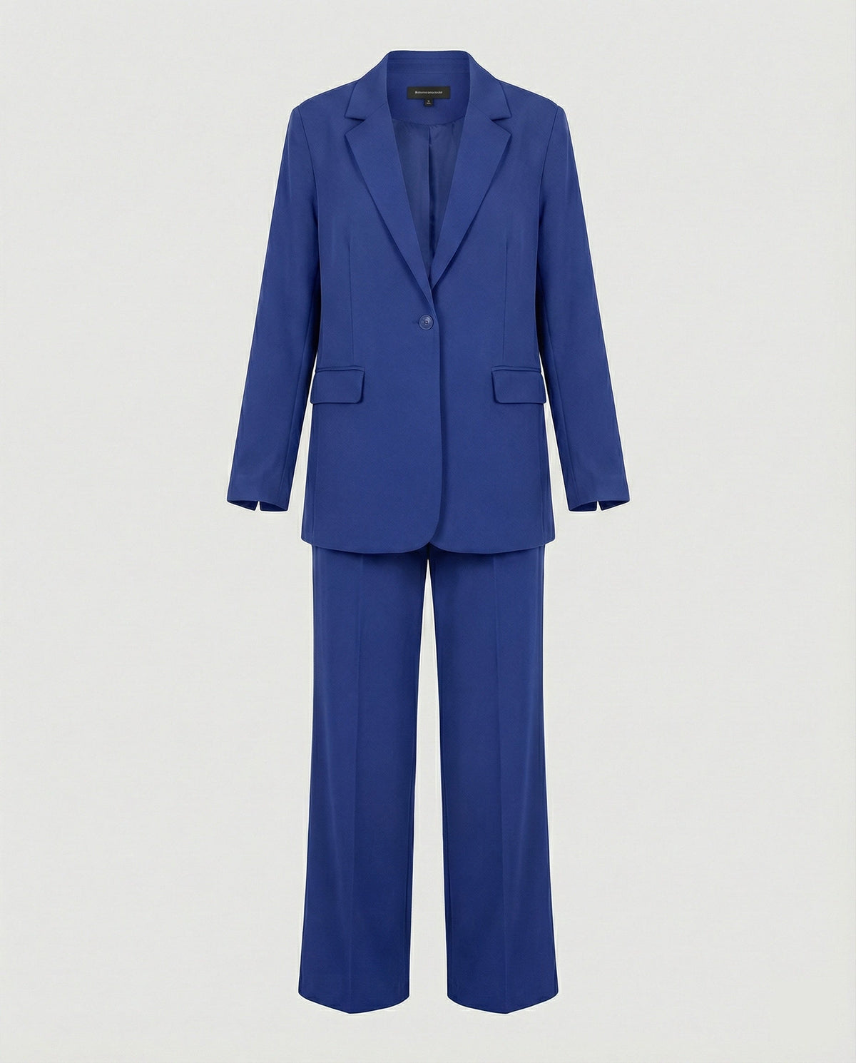 Women's Elegant Suit Set with Wide-Leg Trousers and Modern Blazer