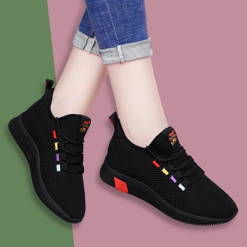 Women's Breathable Training Sneakers with Flexible Upper