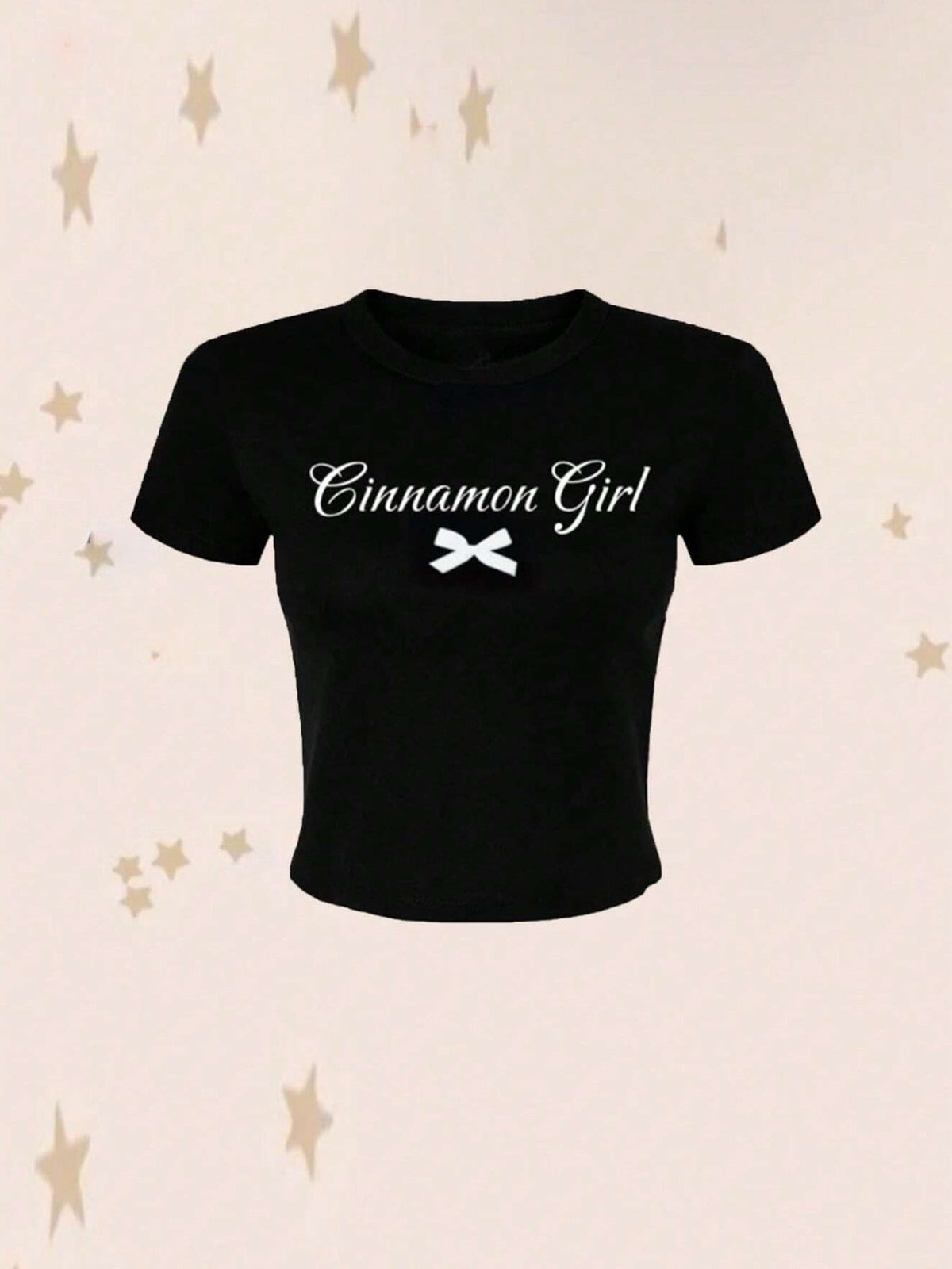 Women's Crop T-Shirt with Nostalgic Print