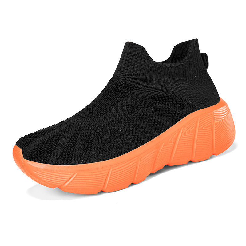 Women's Breathable Knit Sneakers with Flexible Sole