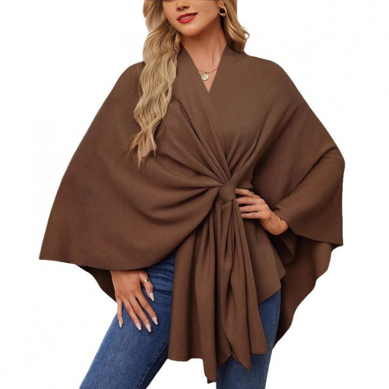 Women's Fashionable Wrap Coat with Trendy Design