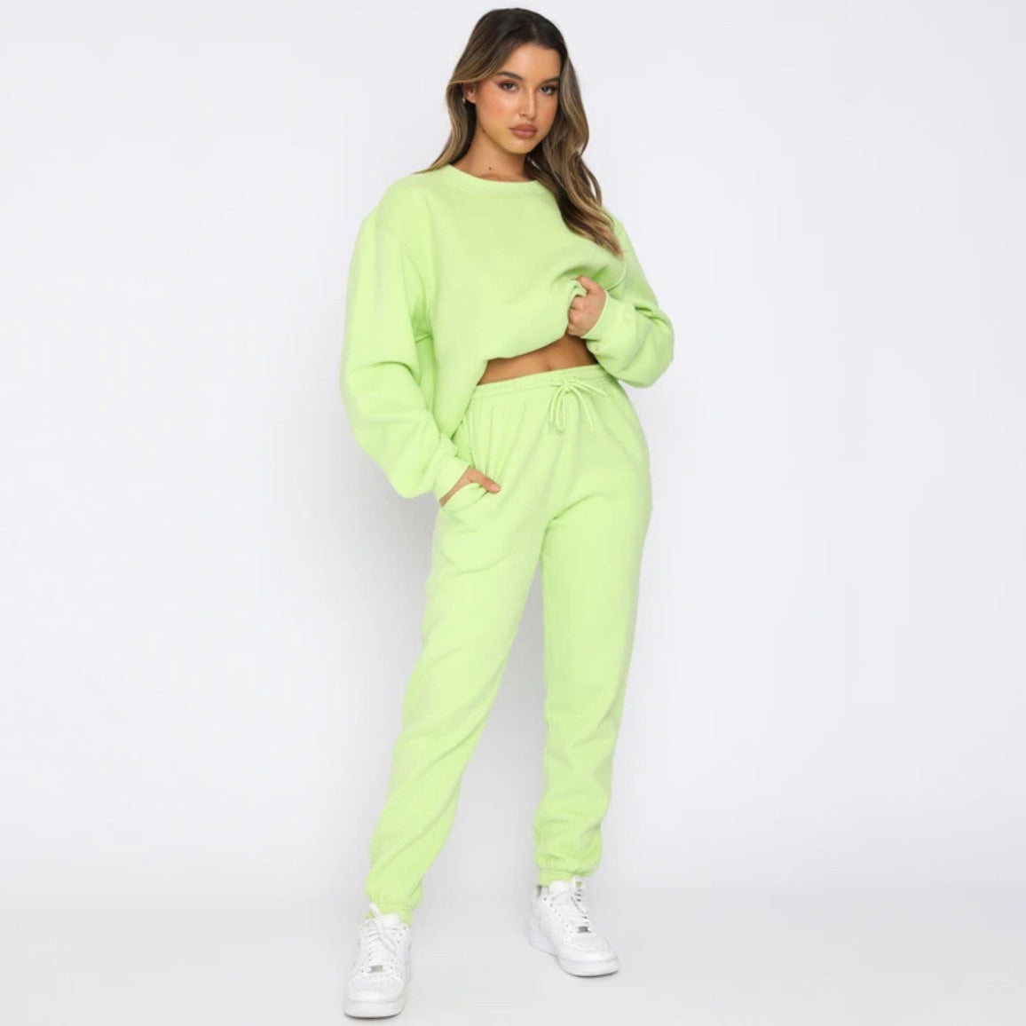 Women's Comfortable Sweatshirt and Jogger Loungewear Set